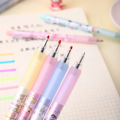 Cartoon Pattern Press Gel Pen 4 Pcs